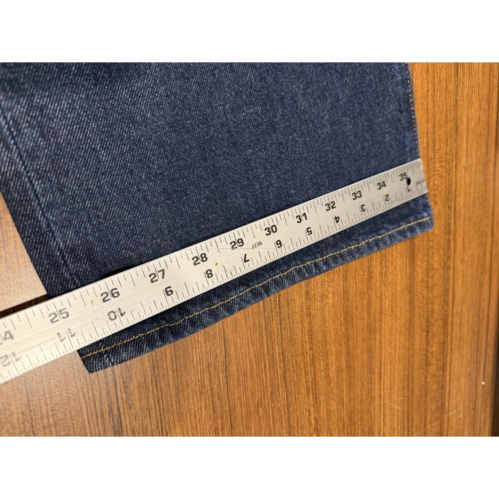 Levi premium denim Ribcage Wide Leg jeans Big E Sz 28 - Picture 6 of 12